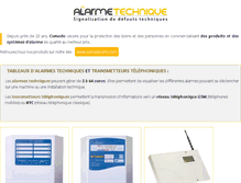 Tablet Screenshot of alarmetechnique.com